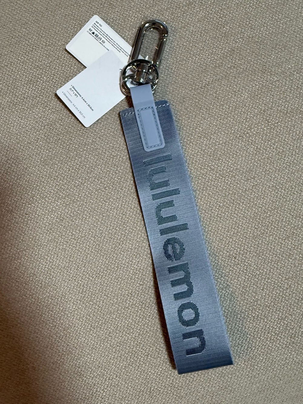 Lululemon Never Lost Keychain